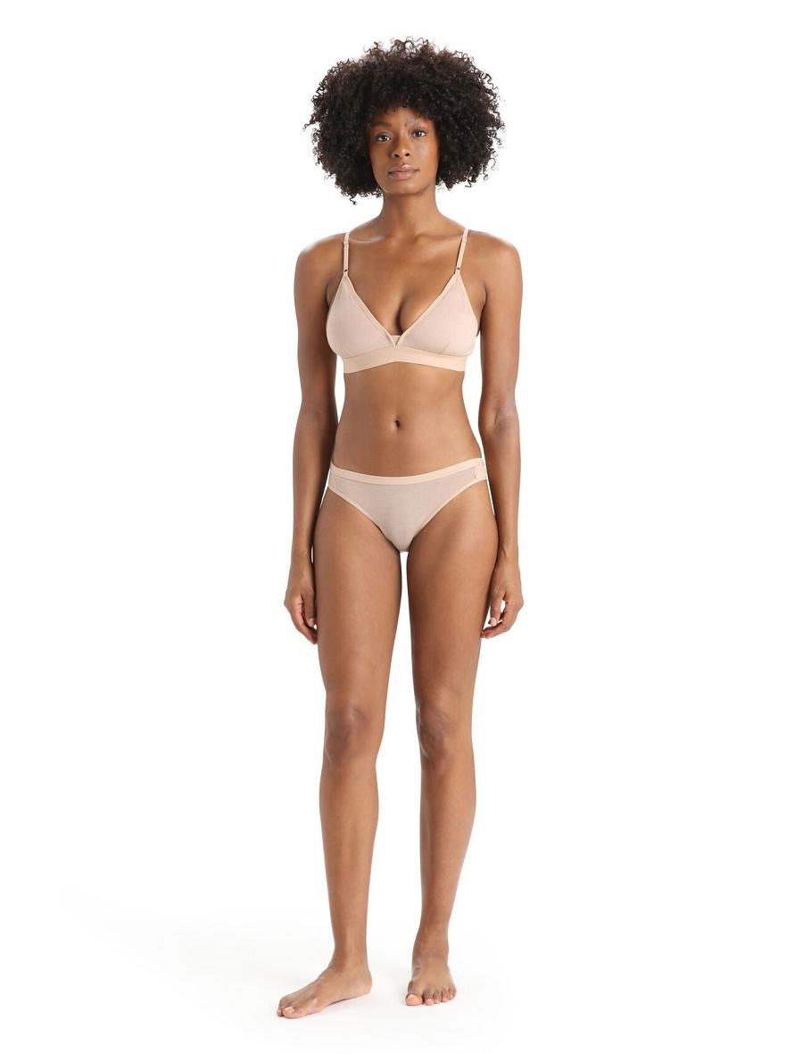 Praline Icebreaker Merino Siren Bra Women's One Piece & Sets | AU 1744FDNM